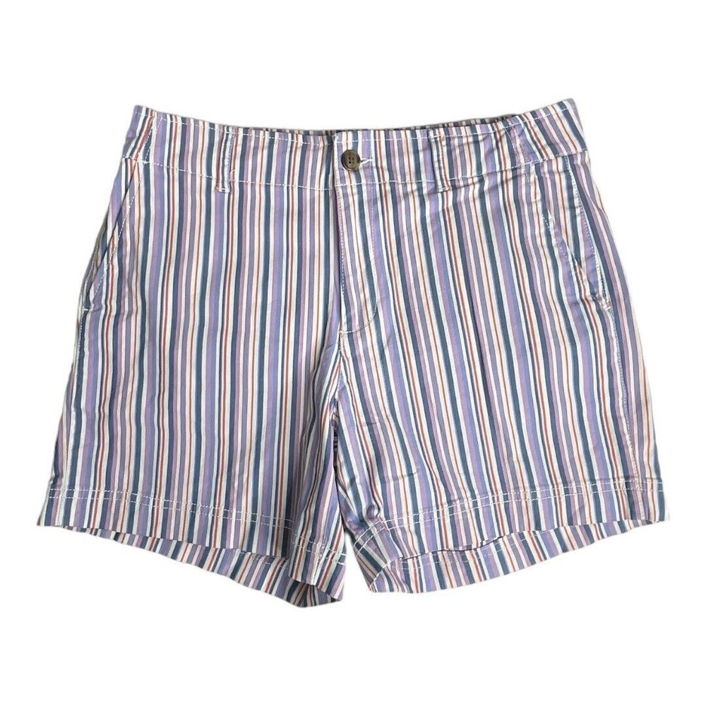 Gap Shorts Womens 6 Multicolored Rainbow Striped 5” Short Casual Summer Colorful